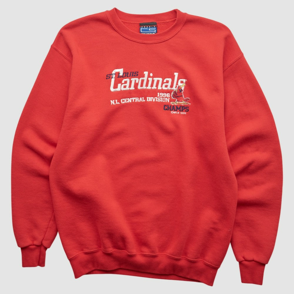 St. Louis Cardinals CS Sportswear 1996 Pullover Sweatshirt Red Vintage