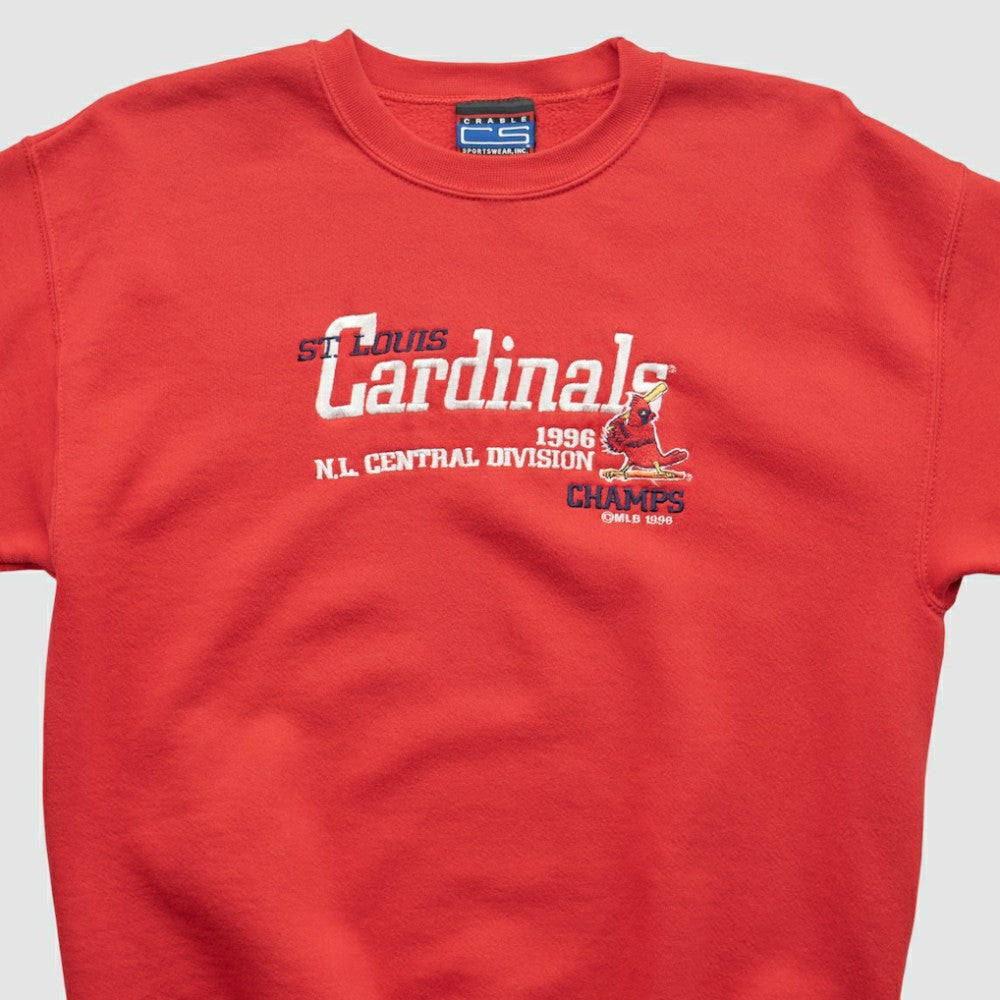 St. Louis Cardinals CS Sportswear 1996 Pullover Sweatshirt Red Vintage