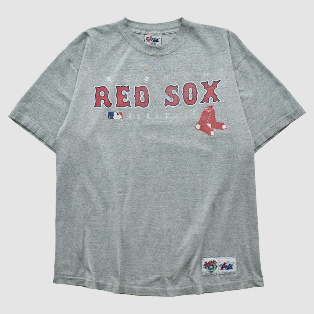 Boston Red Sox Majestic 2000s T-shirt Gray Vintage