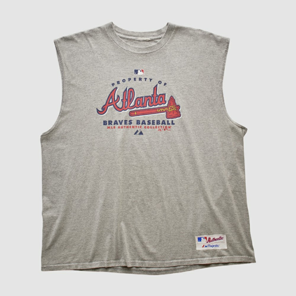 Atlanta Braves 2007 Tank Heather Gray Vintage