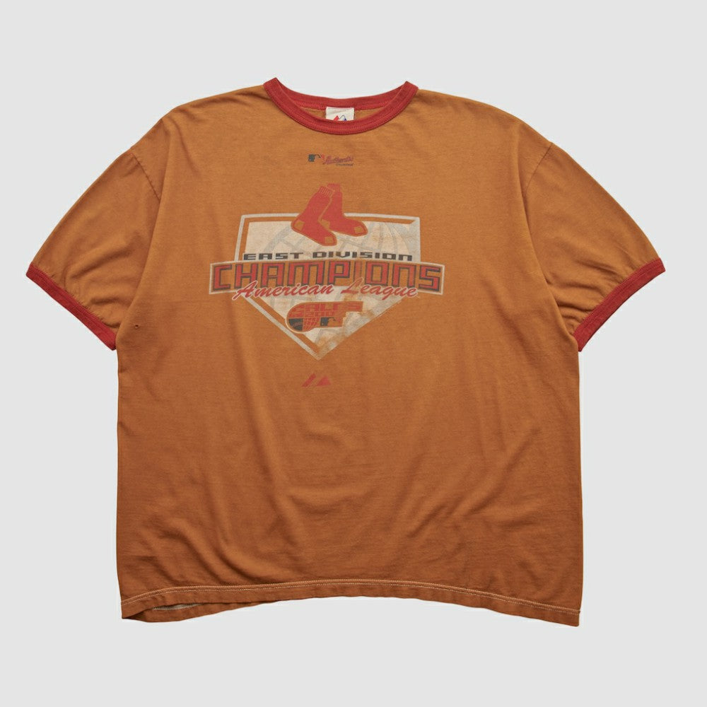 Boston Red Sox Majestic 2005 T-shirt Orange Vintage
