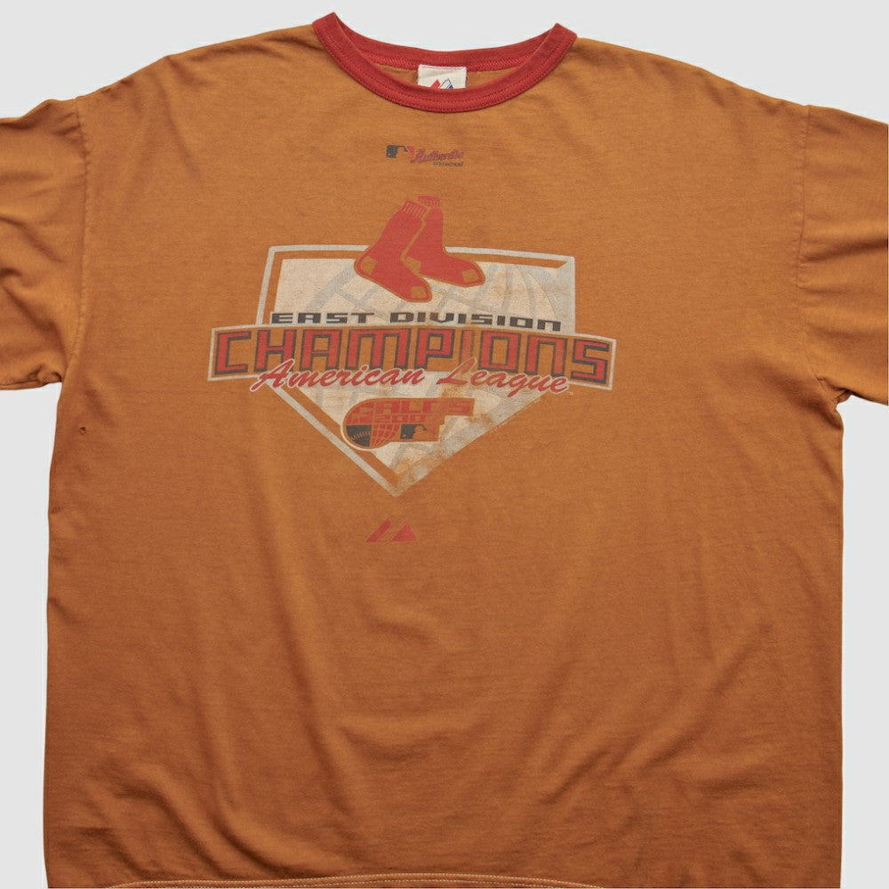 Boston Red Sox Majestic 2005 T-shirt Orange Vintage