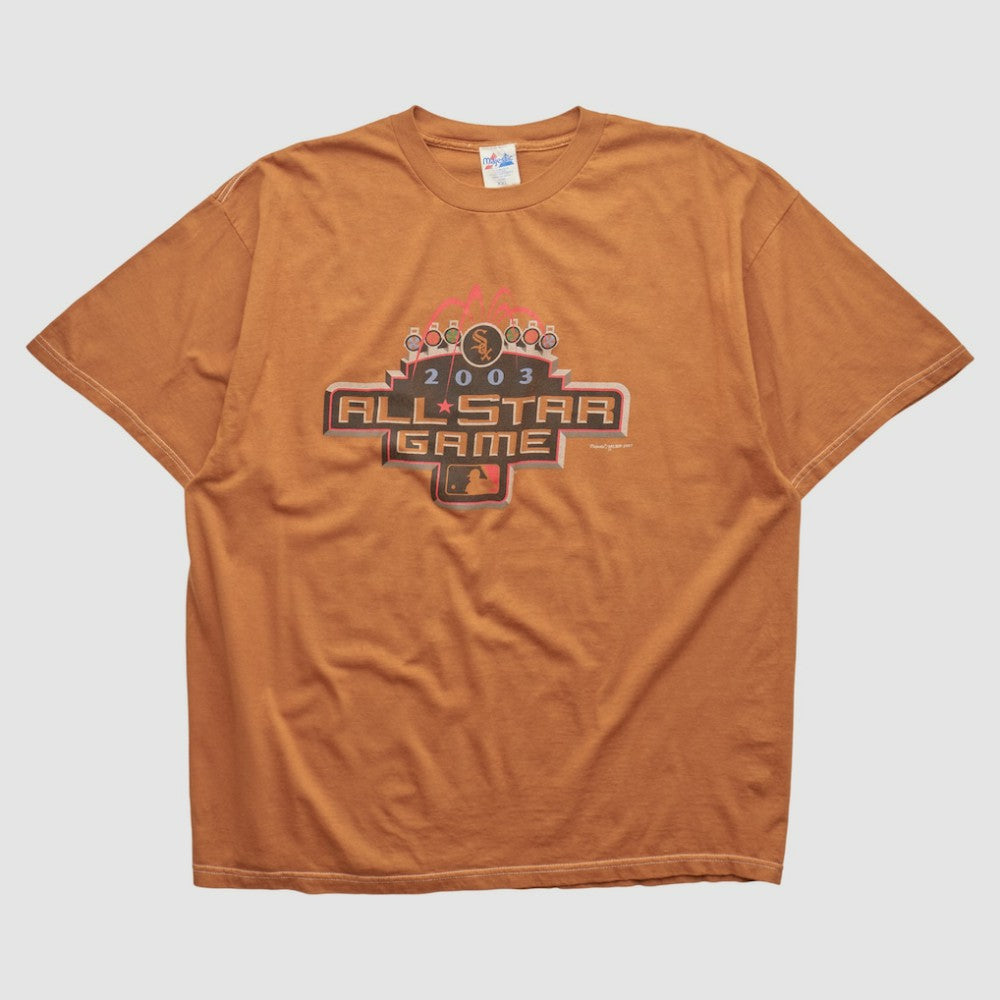 MLB All-Star Game Majestic 2003 T-shirt Orange Vintage