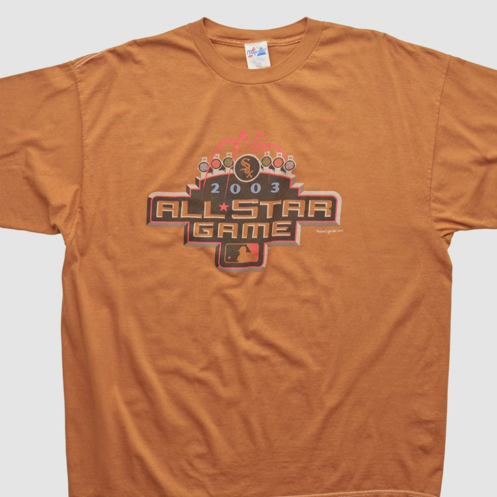 MLB All-Star Game Majestic 2003 T-shirt Orange Vintage