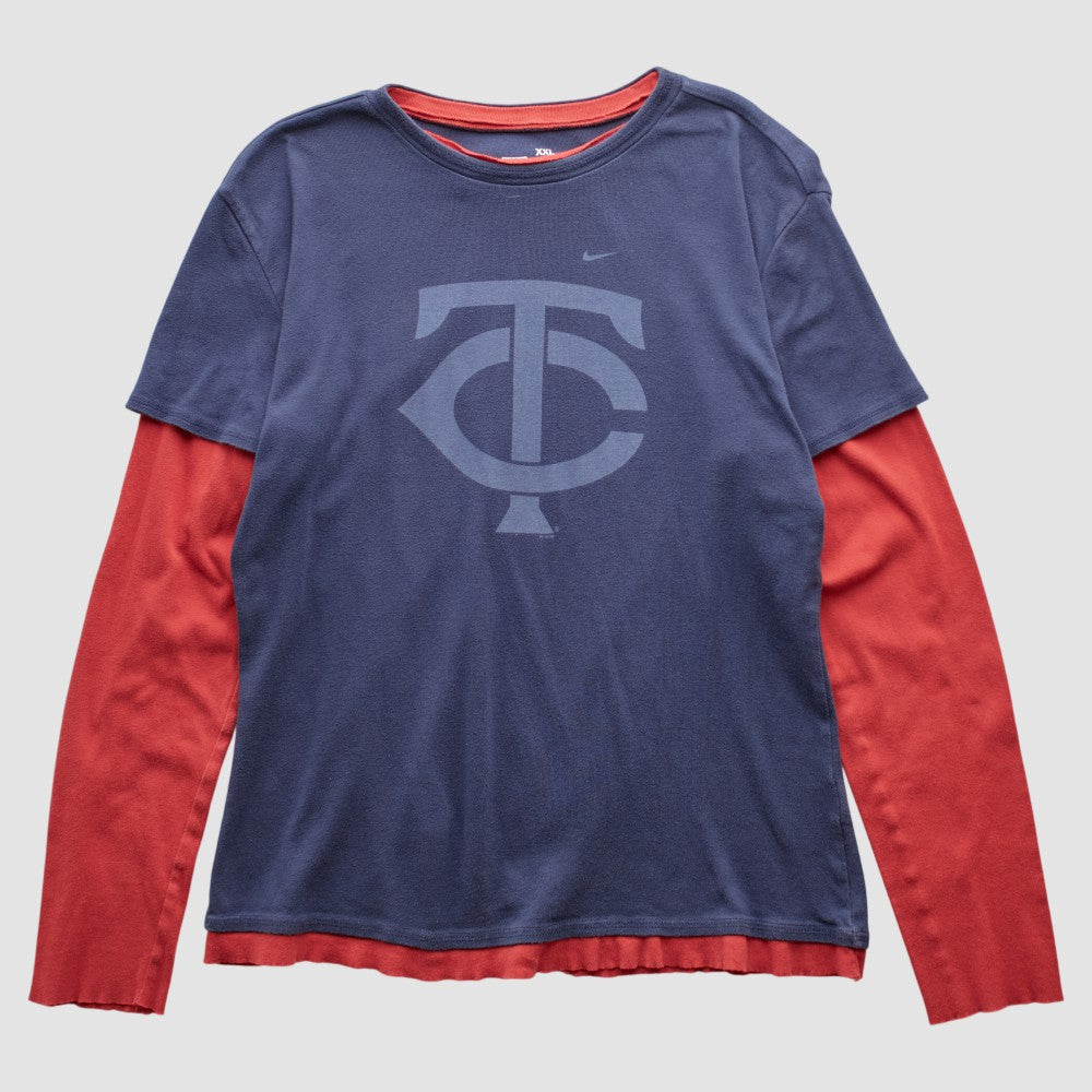 Minnesota Twins 2010s Long Sleeve T-shirt Navy Vintage | Nike