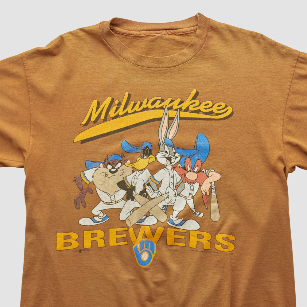 Milwaukee Brewers 1993 T-shirt Brown Vintage