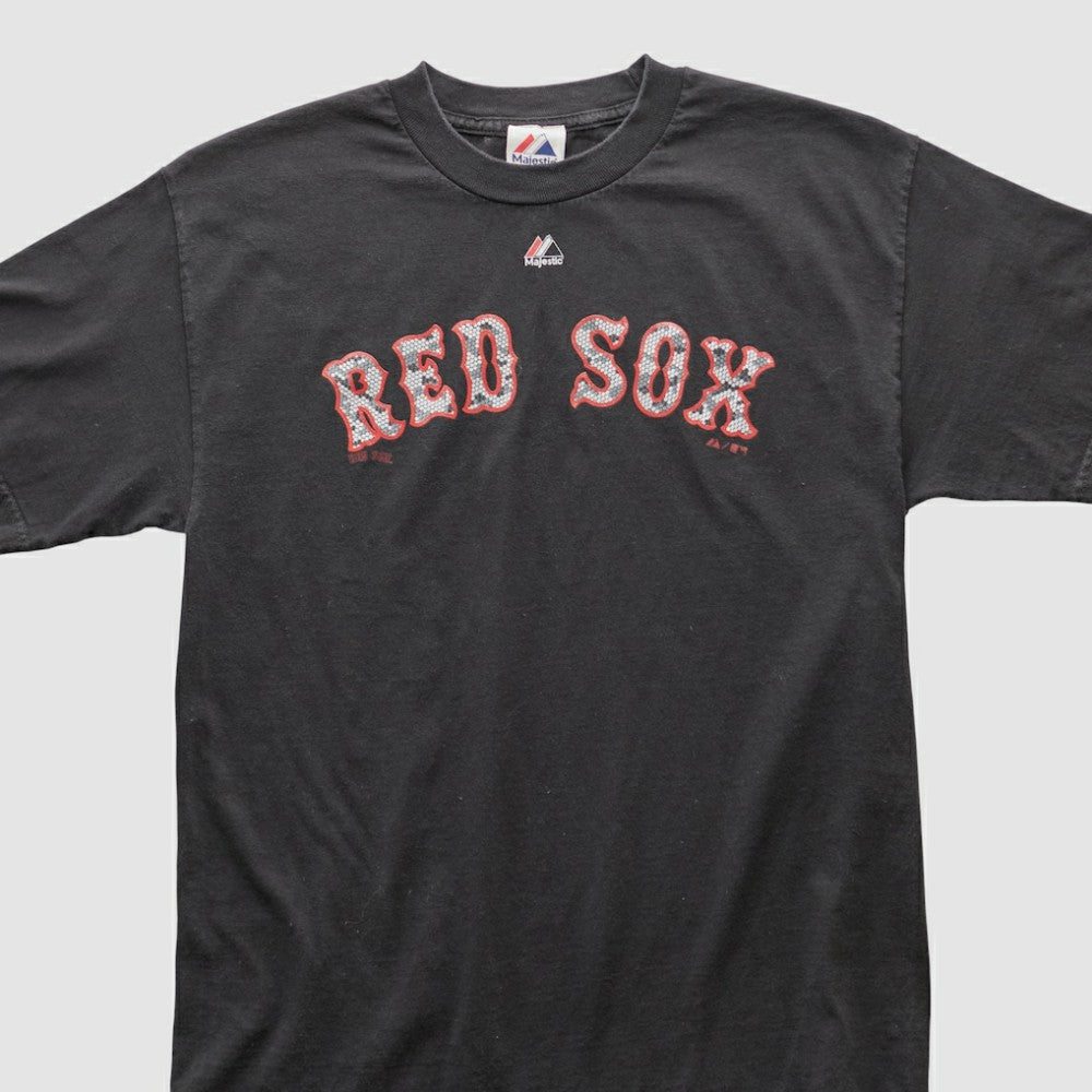 Boston Red Sox Majestic 2010s T-shirt Black Vintage