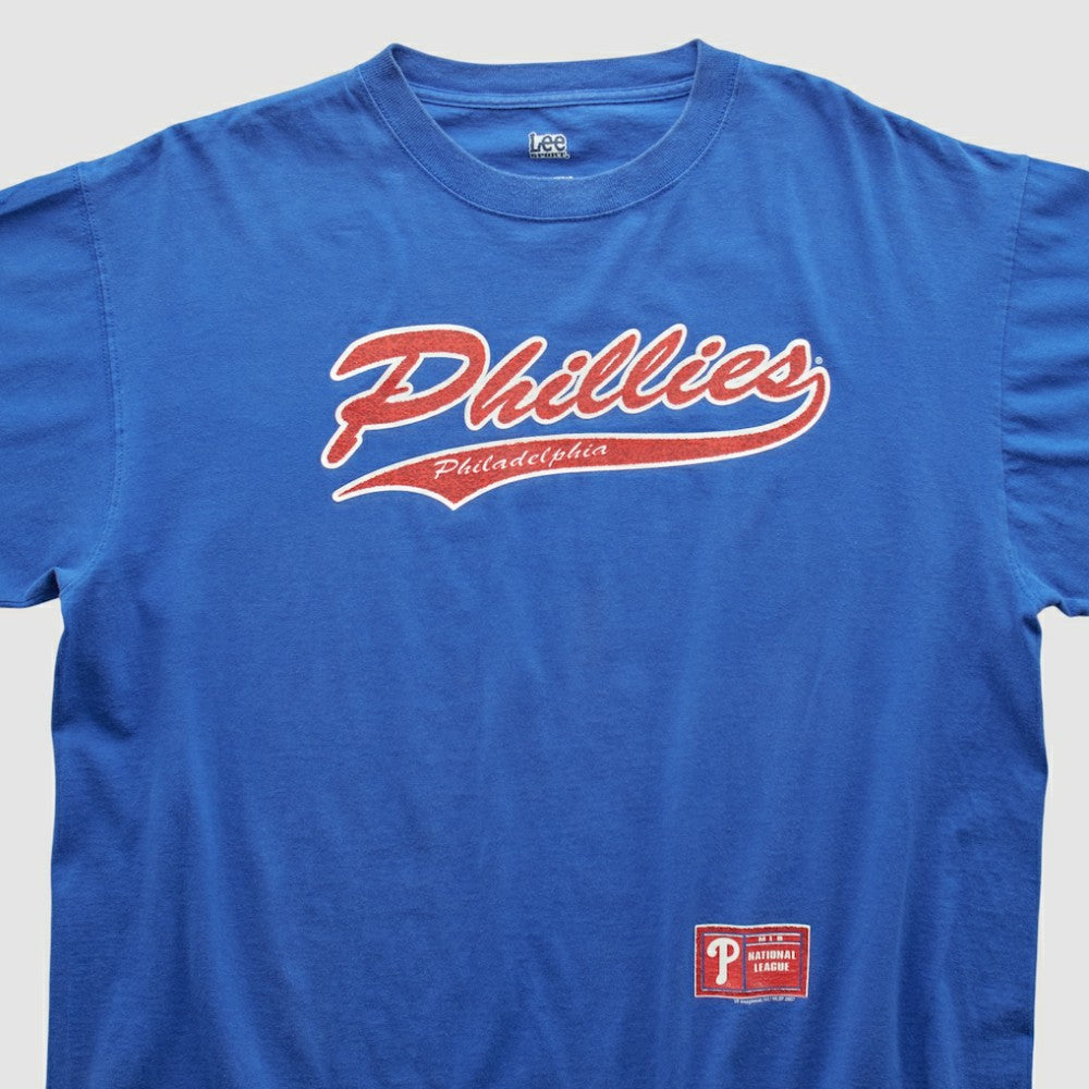 Philadelphia Phillies Lee Sport 2000s T-shirt Blue Vintage