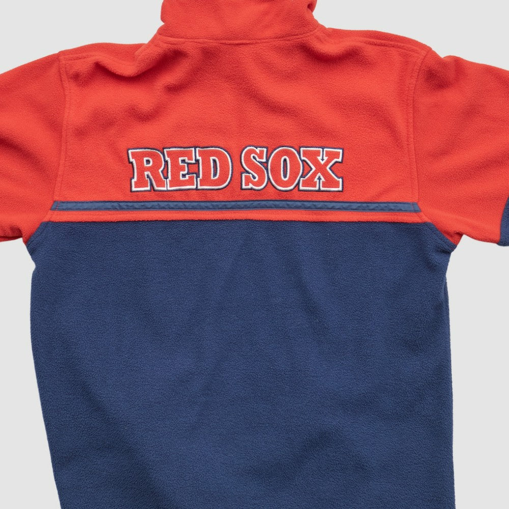 Boston Red Sox MLB 2000s 1/4 Zip Sweatshirt Red Vintage