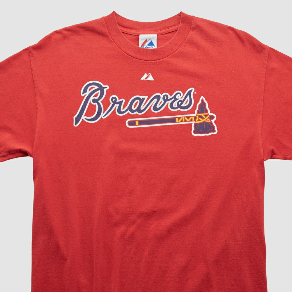 Atlanta Braves Majestic 2010 T-shirt Red Vintage