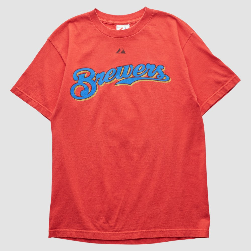 Milwaukee Brewers Majestic 2000s T-shirt Red Vintage