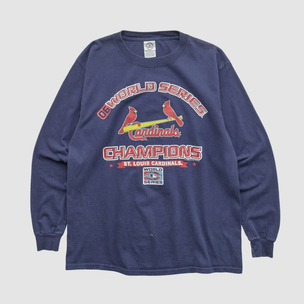 St. Louis Cardinals Delta 2006 Long Sleeve T-shirt Navy Vintage
