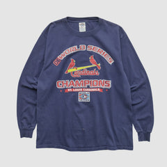 St. Louis Cardinals Delta 2006 Long Sleeve T-shirt Navy Vintage