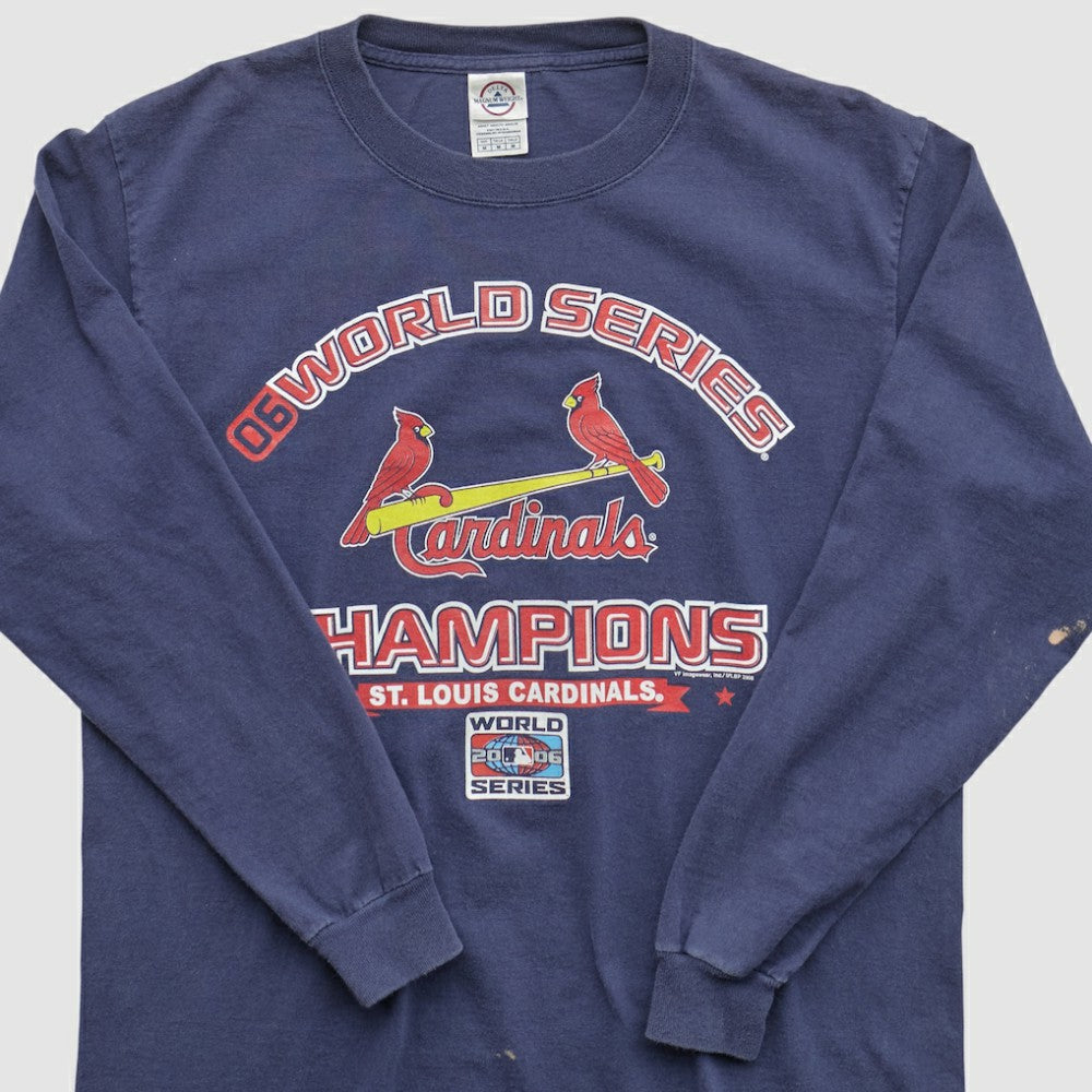 St. Louis Cardinals Delta 2006 Long Sleeve T-shirt Navy Vintage