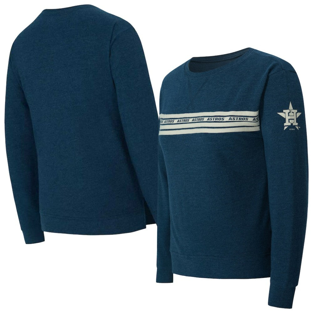 Houston Astros Concepts Sport Women's Birch French Terry Long Sleeve T-Shirt Navy