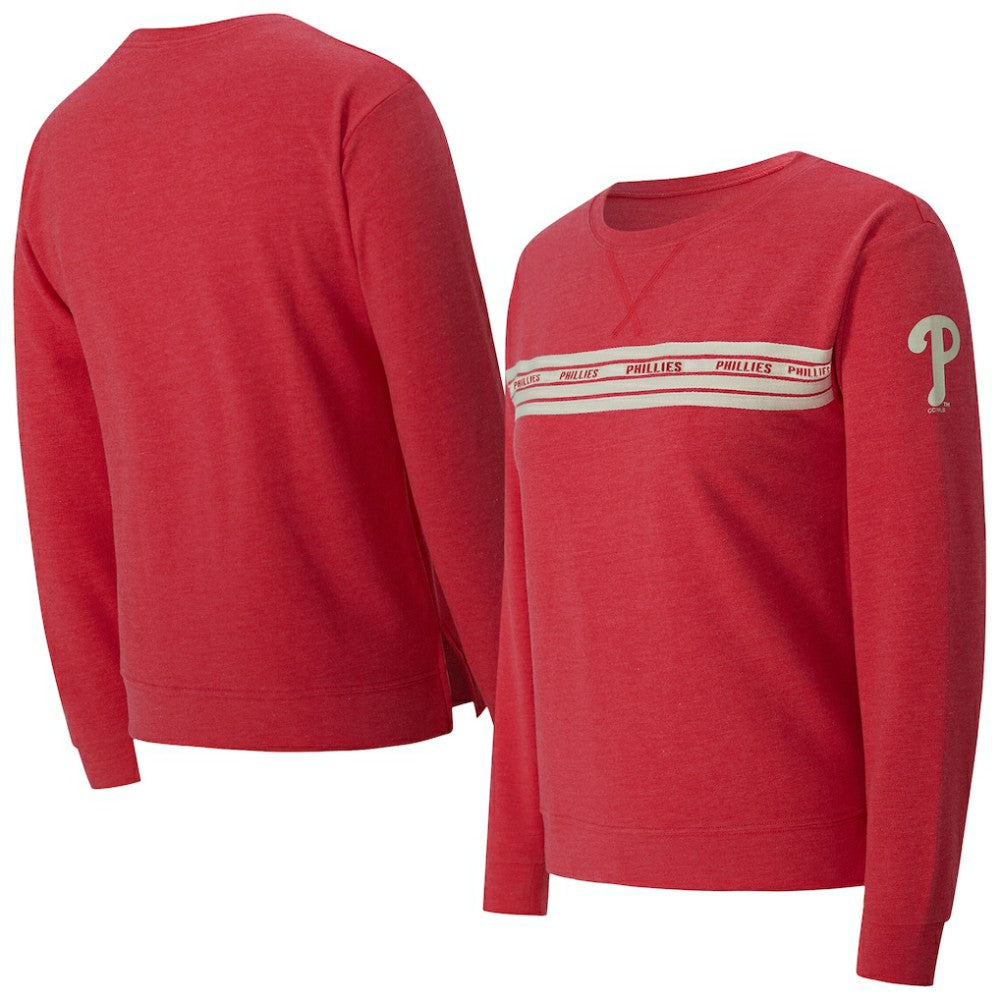 Philadelphia Phillies Concepts Sport Women's Birch French Terry Long Sleeve T-Shirt Red