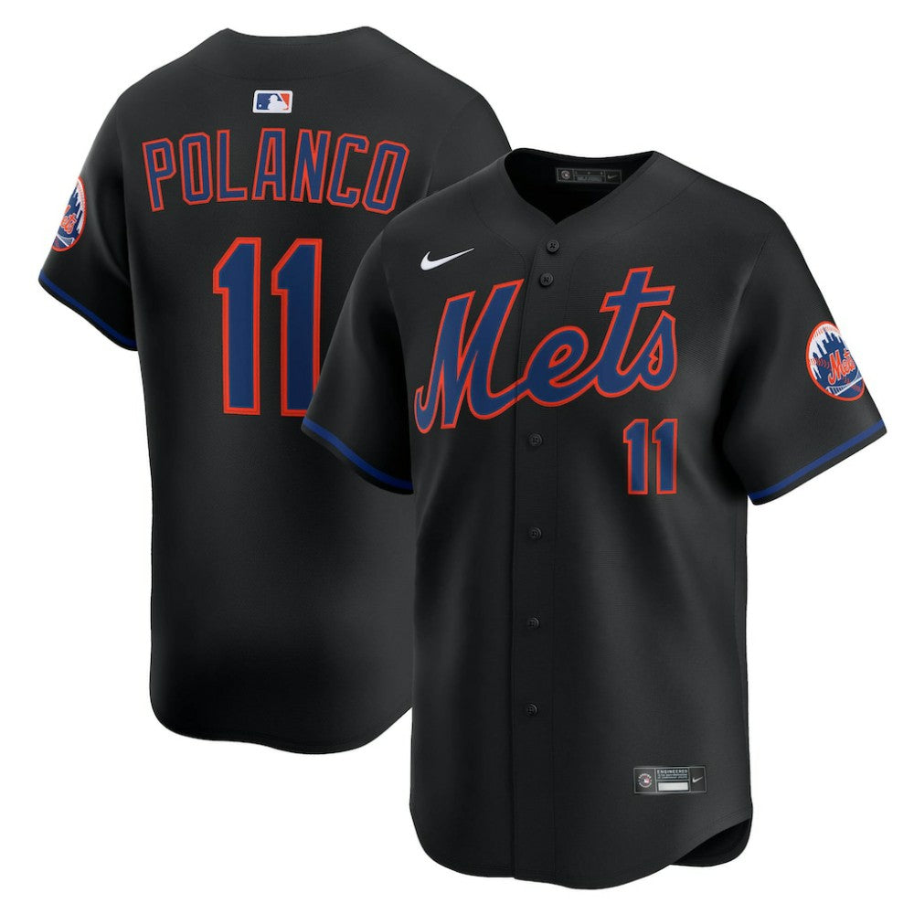 Jorge Polanco New York Mets Alternate Limited Jersey Black | Nike
