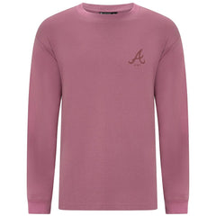 Atlanta Braves Levelwear Bridal Rose Luxe Signature Long Sleeve T-Shirt Pink