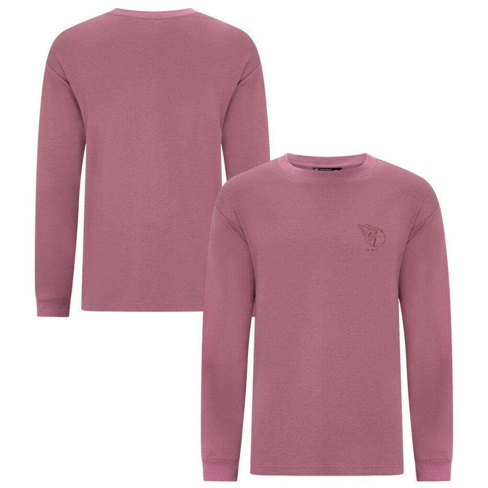 Cleveland Guardians Levelwear Bridal Rose Luxe Signature Long Sleeve T-Shirt Pink