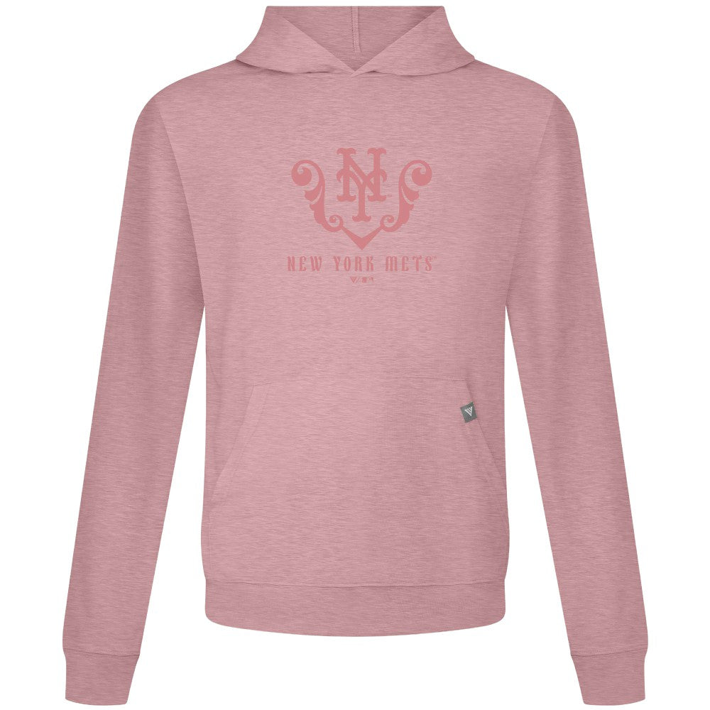 New York Mets Levelwear Bridal Rose Relay Pullover Hoodie Pink