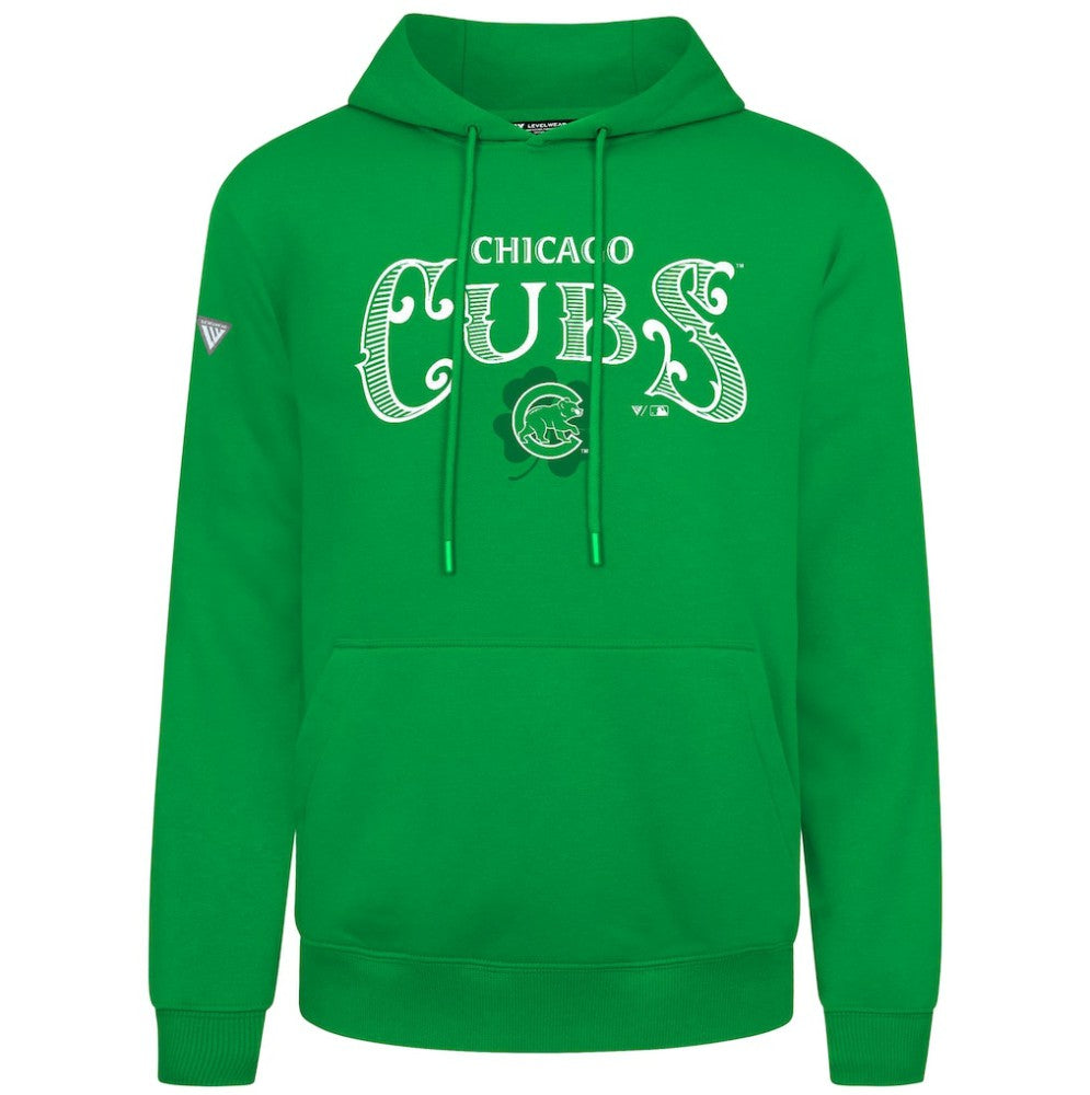 Chicago Cubs Levelwear St. Patrick's Day Podium Hoodie Green