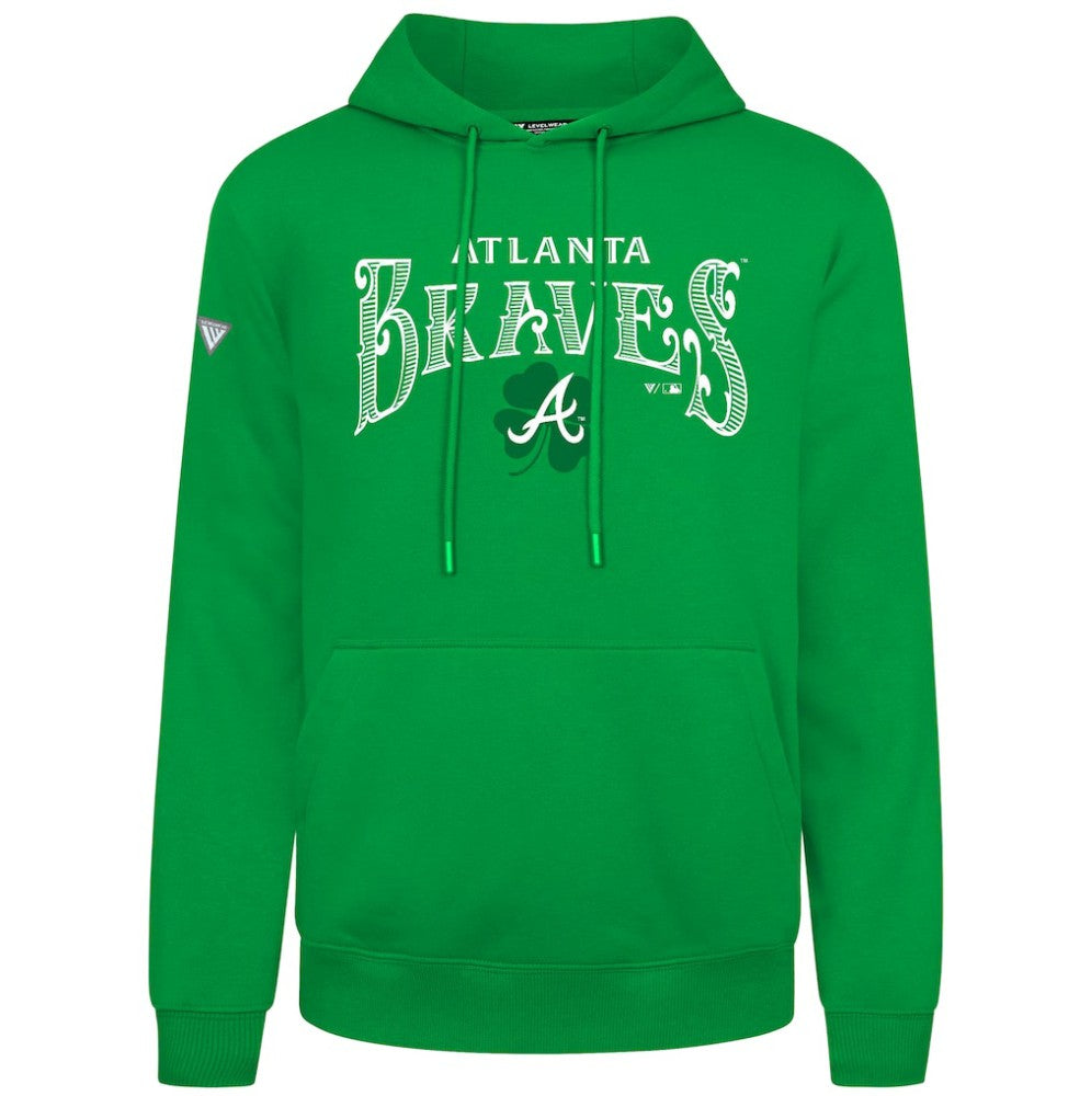 Atlanta Braves Levelwear St. Patrick's Day Podium Hoodie Green
