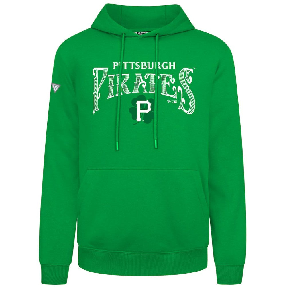 Pittsburgh Pirates Levelwear St. Patrick's Day Podium Hoodie Green