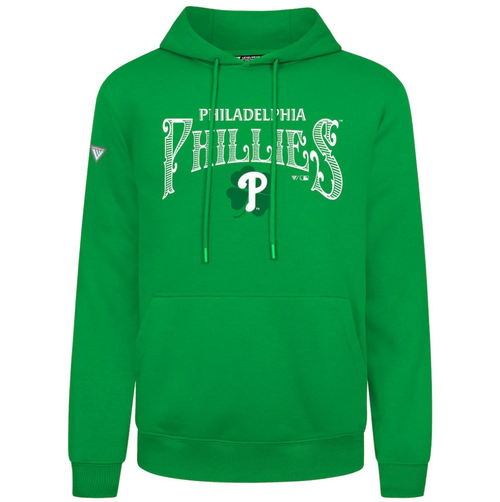 Philadelphia Phillies Levelwear St. Patrick's Day Podium Hoodie Green