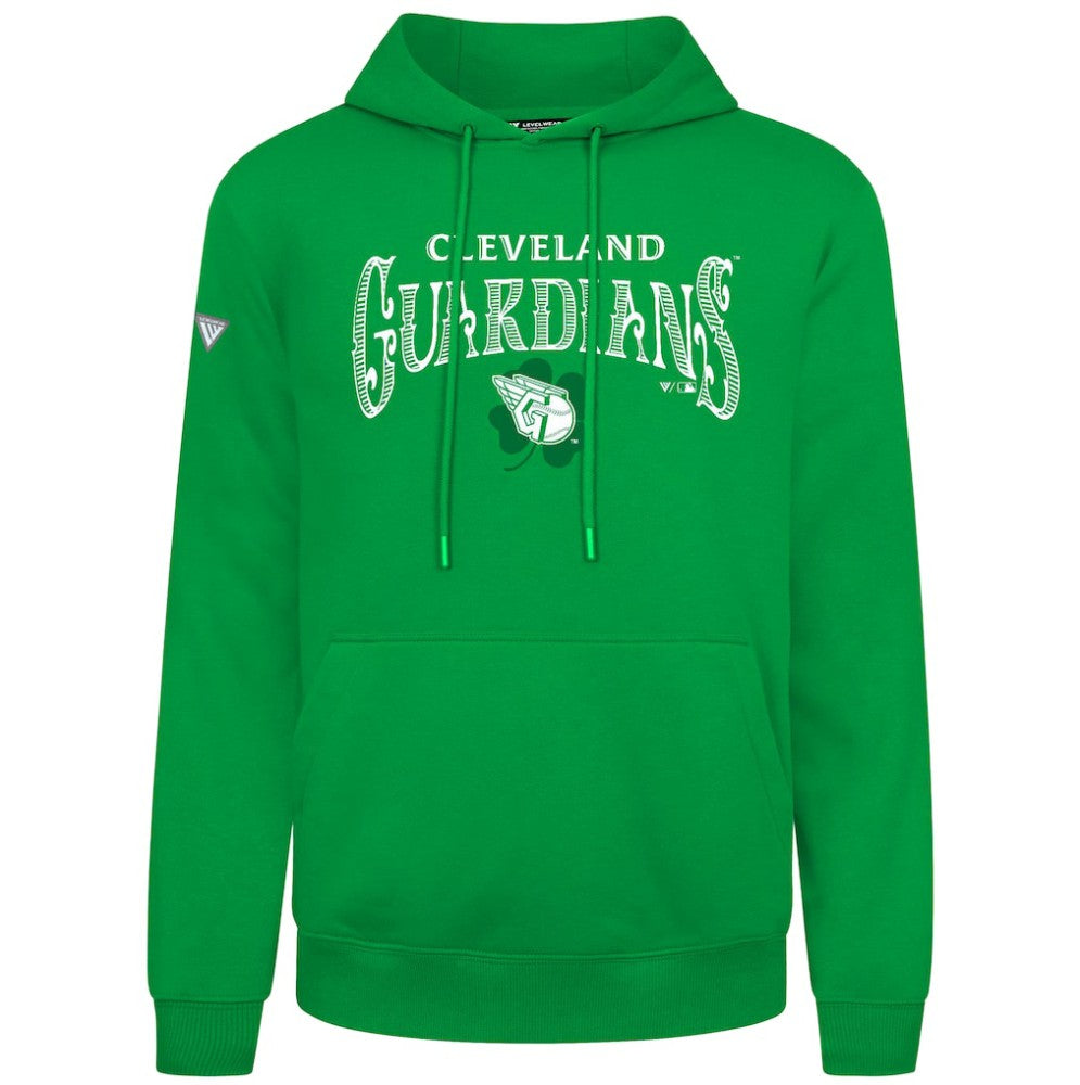Cleveland Guardians Levelwear St. Patrick's Day Podium Hoodie Green
