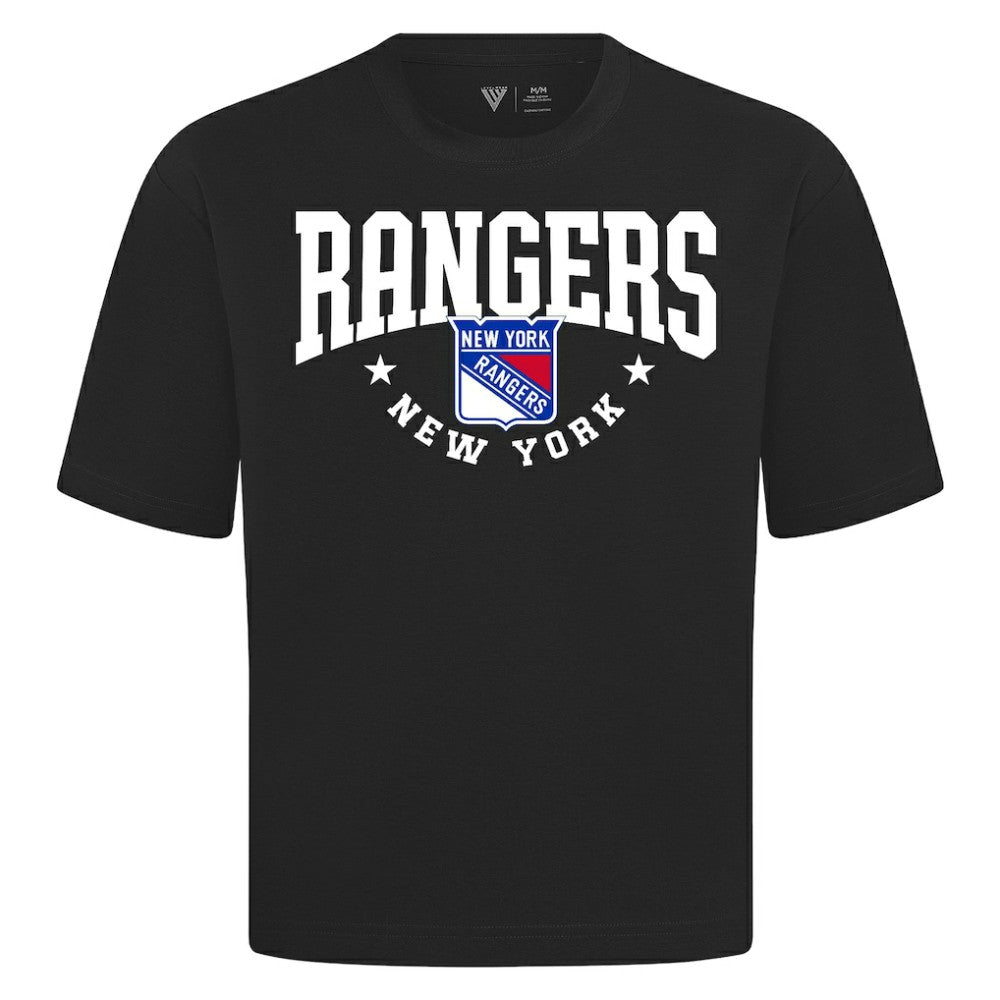 New York Rangers Levelwear Luxe Signature Knit T-Shirt Black
