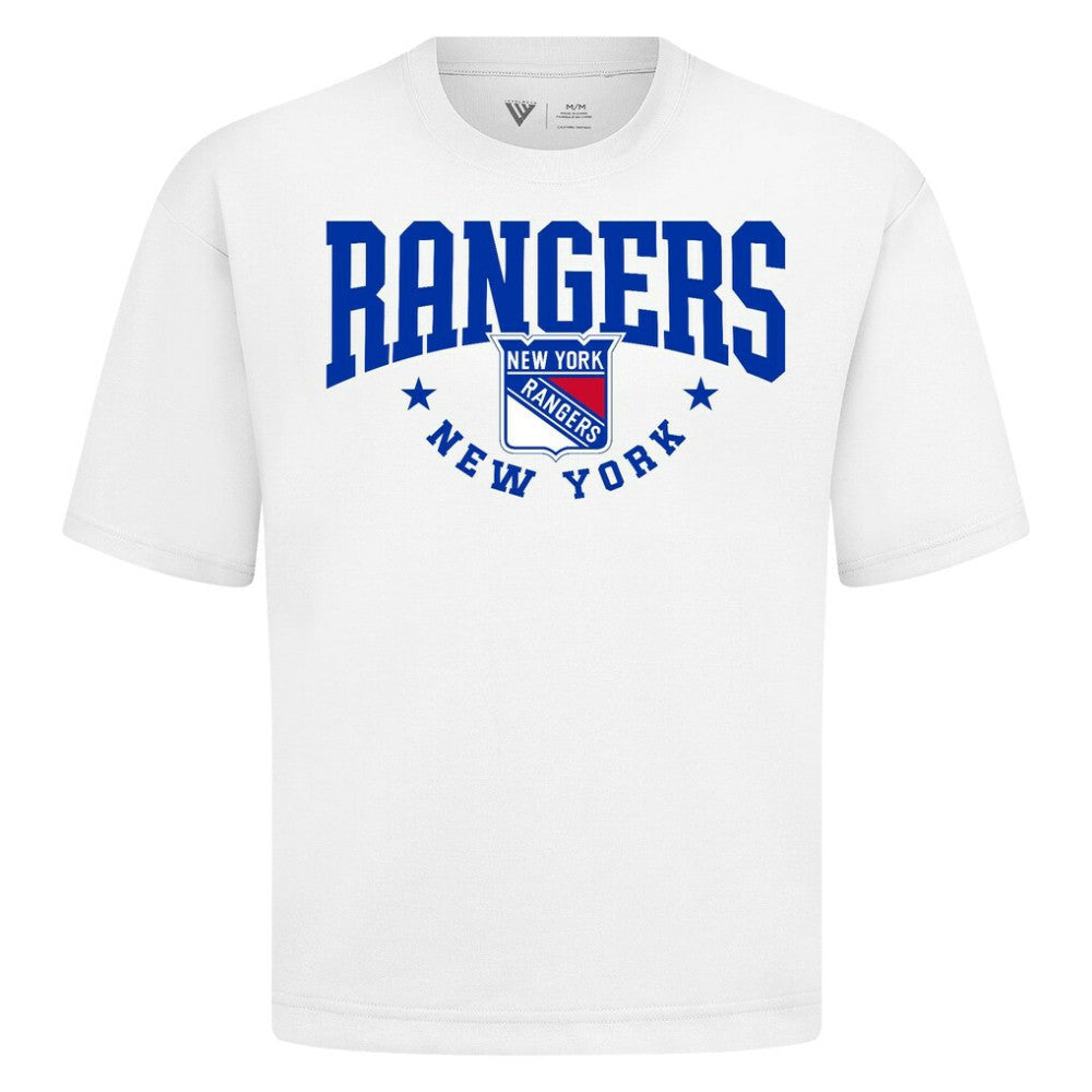 New York Rangers Levelwear Luxe Signature Knit T-Shirt White