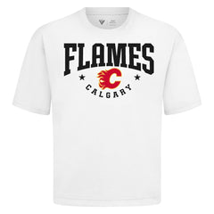 Calgary Flames Levelwear Luxe Signature Knit T-Shirt White