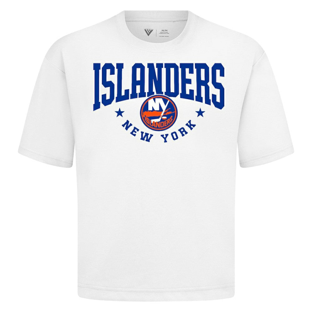 New York Islanders Levelwear Luxe Signature Knit T-Shirt White
