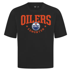 Edmonton Oilers Levelwear Luxe Signature Knit T-Shirt Black