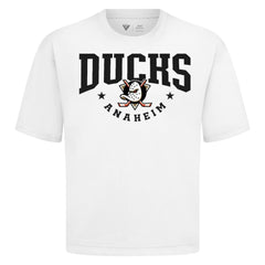 Anaheim Ducks Levelwear Luxe Signature Knit T-Shirt White