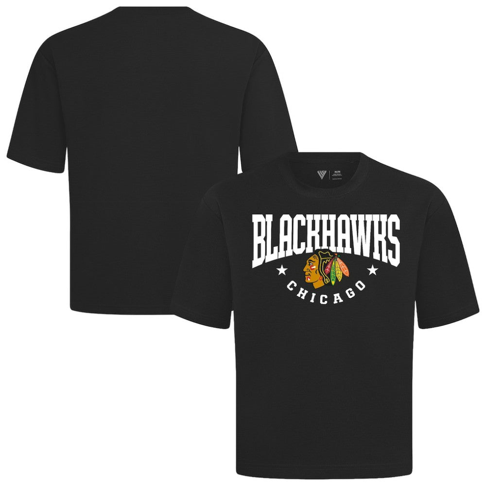 Chicago Blackhawks Levelwear Luxe Signature Knit T-Shirt Black