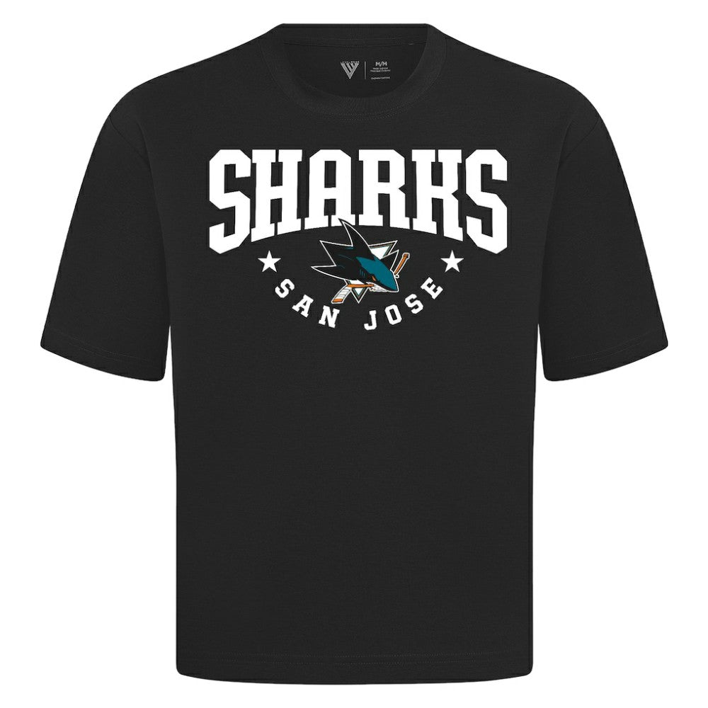 San Jose Sharks Levelwear Luxe Signature Knit T-Shirt Black