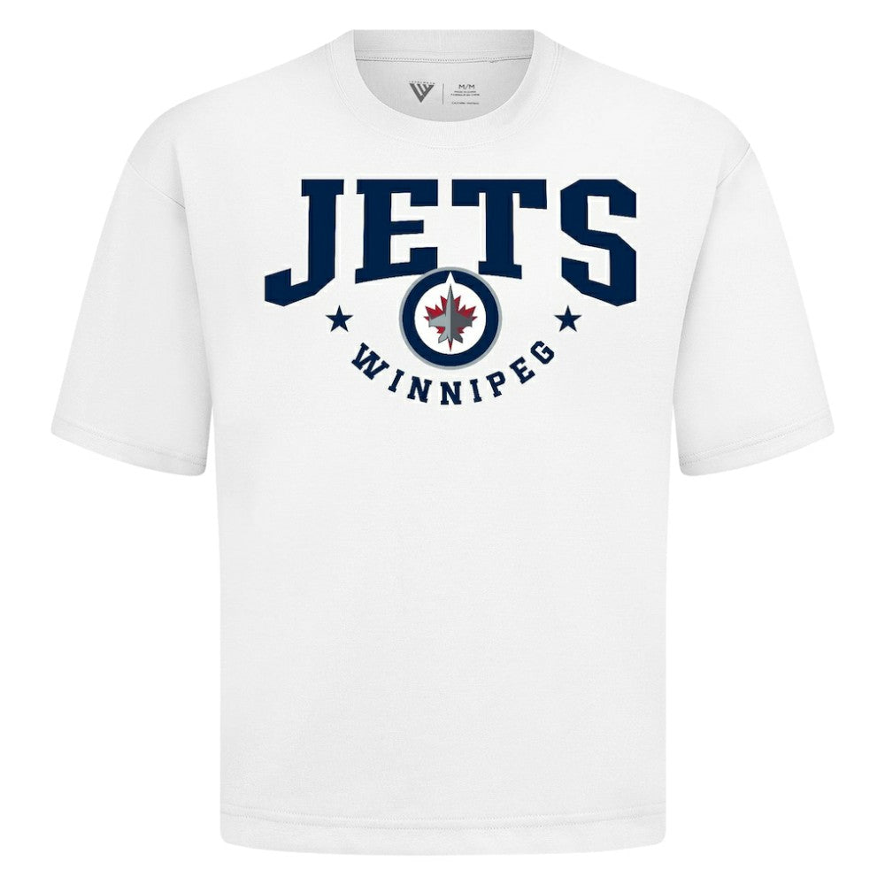 Winnipeg Jets Levelwear Luxe Signature Knit T-Shirt White