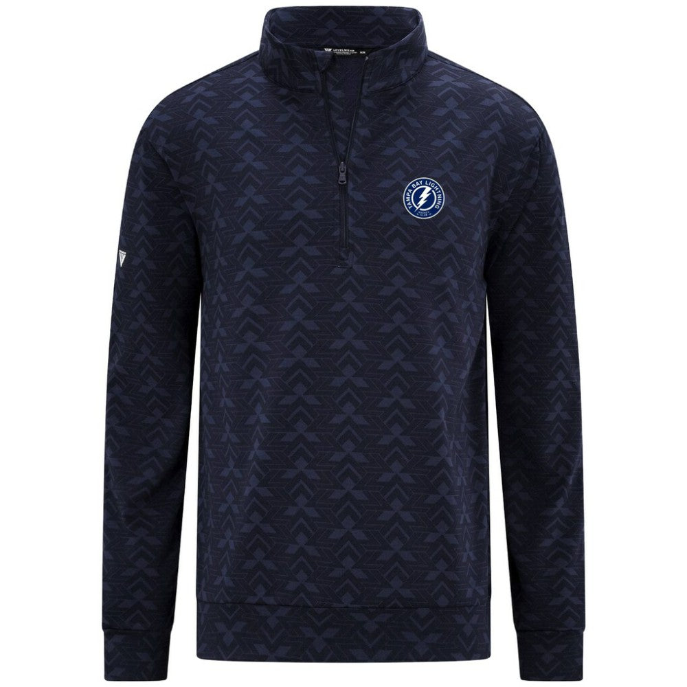Tampa Bay Lightning Levelwear Chameleon Quarter-Zip Sweatshirt Navy