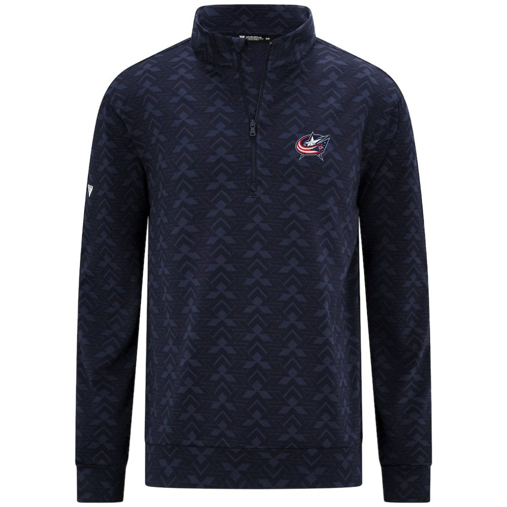 Columbus Blue Jackets Levelwear Chameleon Quarter-Zip Sweatshirt Navy