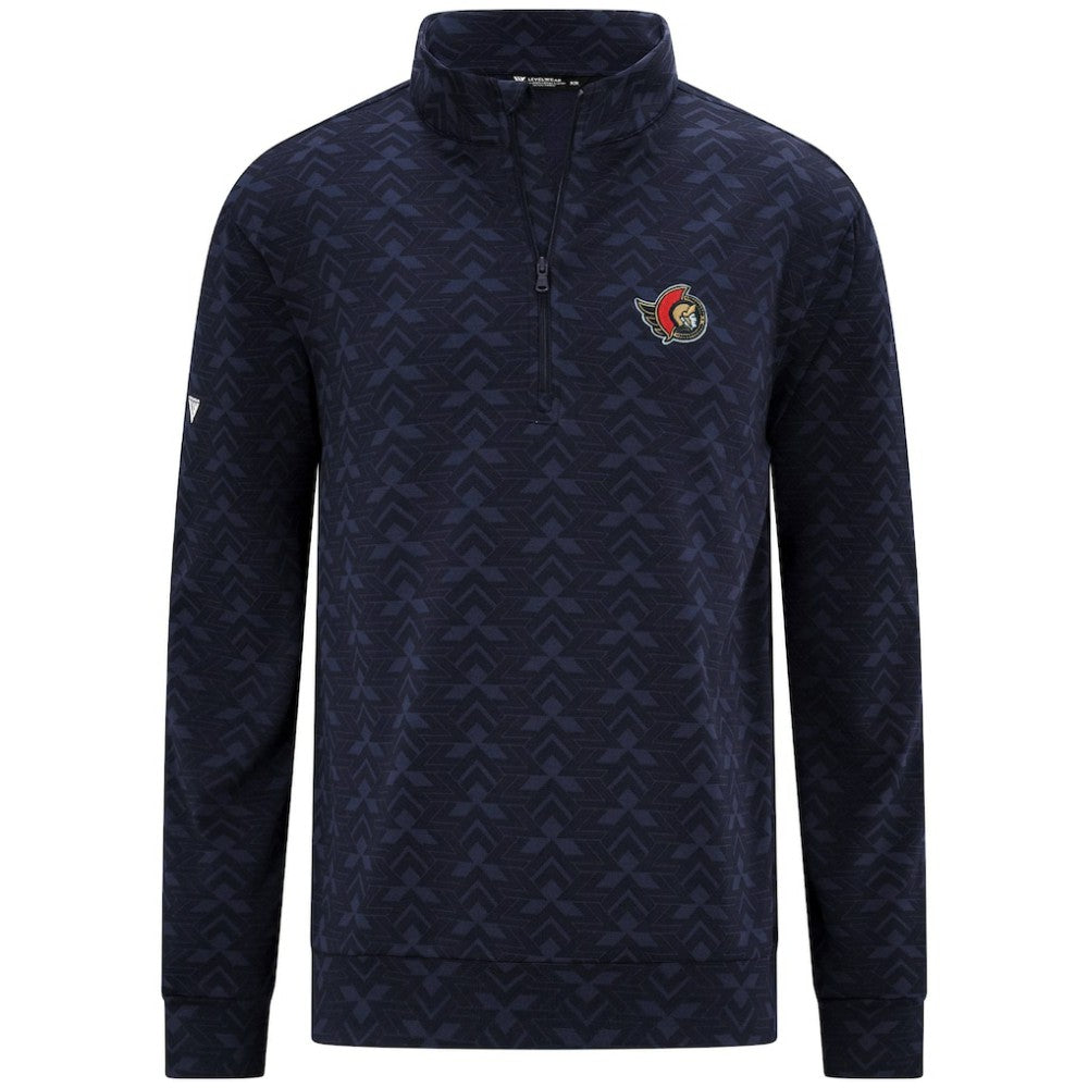 Ottawa Senators Levelwear Chameleon Quarter-Zip Sweatshirt Navy