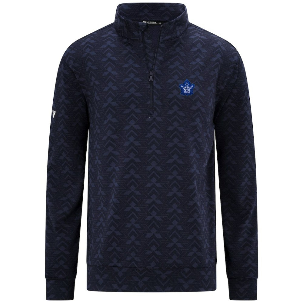 Toronto Maple Leafs Levelwear Chameleon Quarter-Zip Sweatshirt Navy