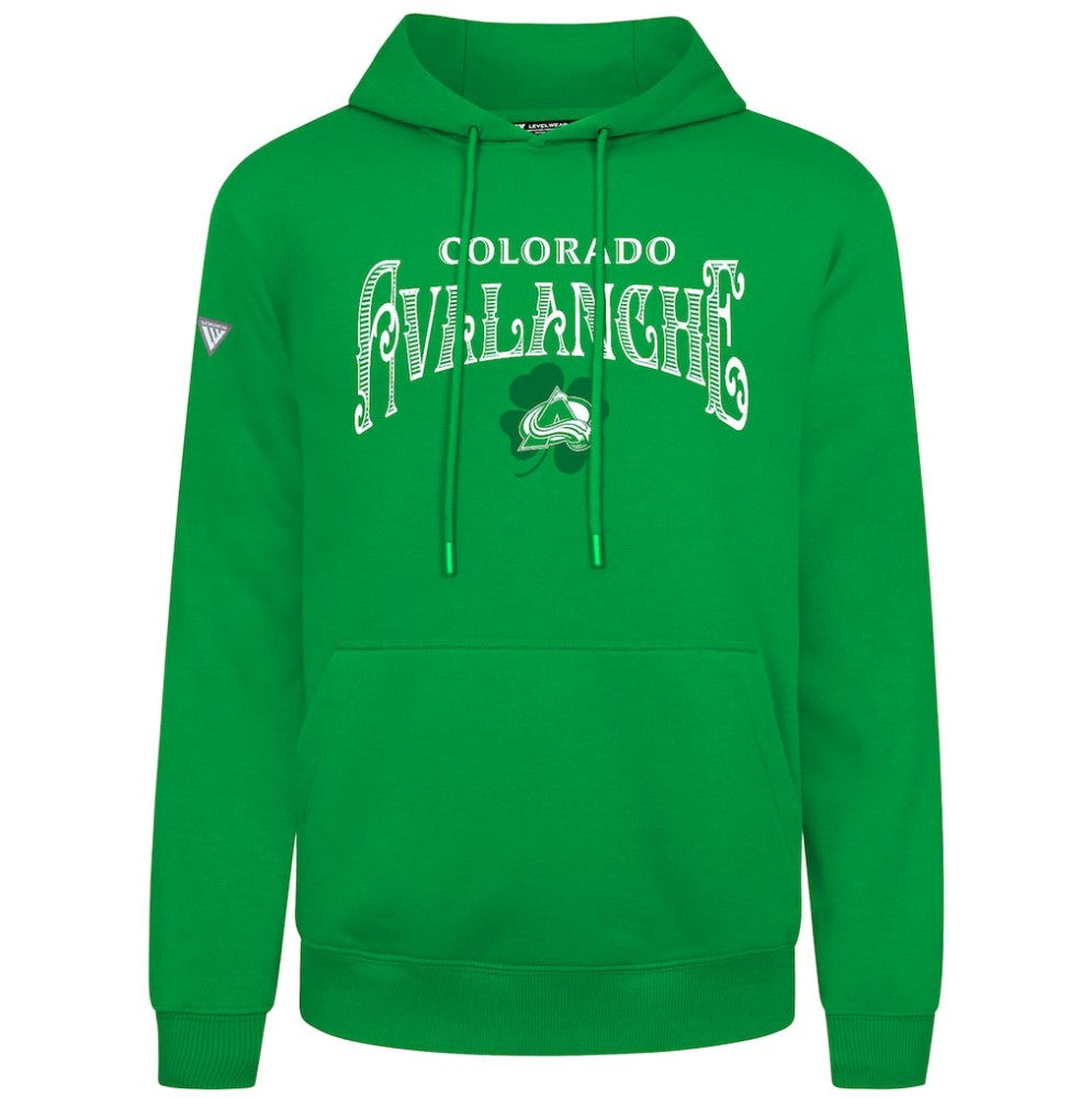 Colorado Avalanche Levelwear St. Patrick's Day Podium Hoodie Green