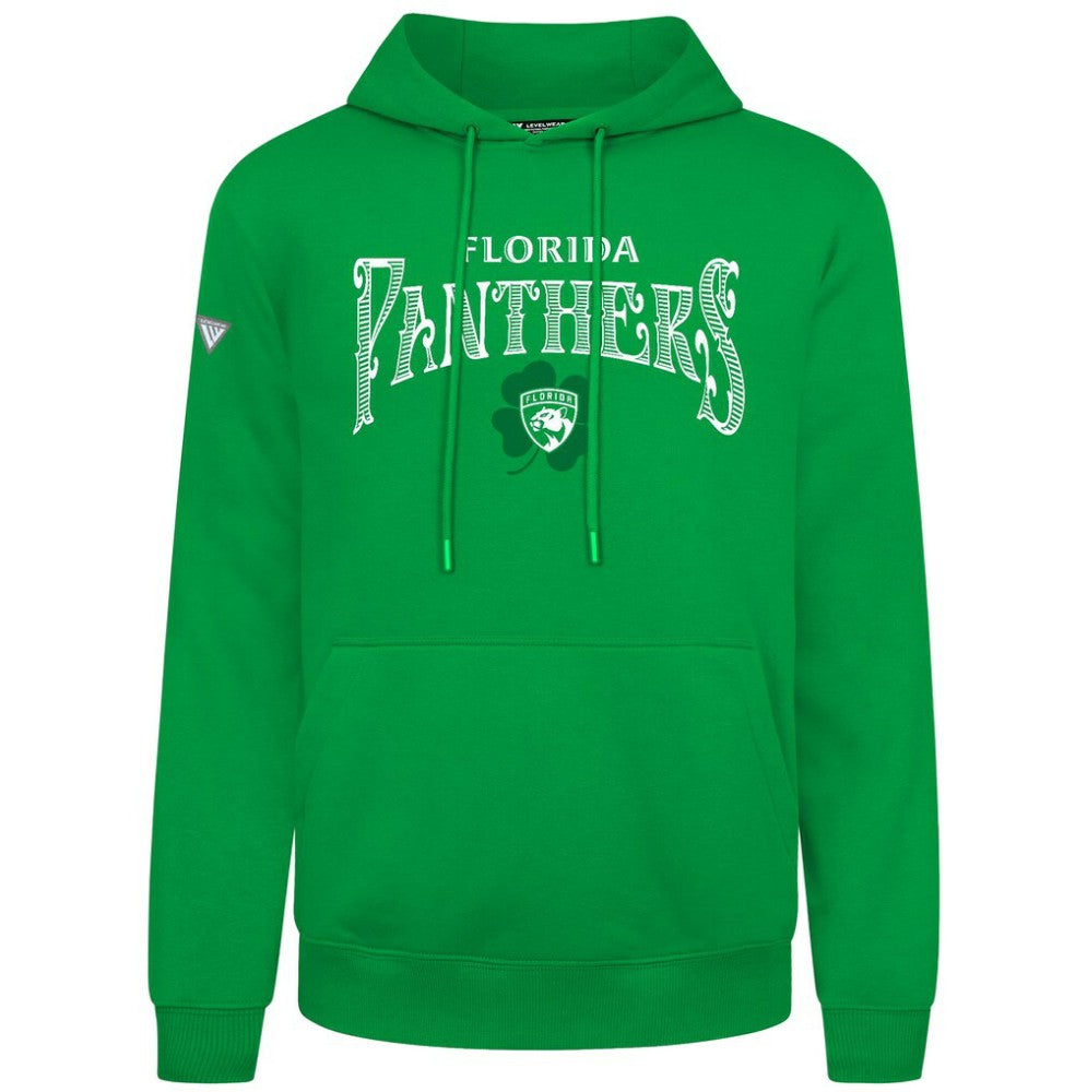 Florida Panthers Levelwear St. Patrick's Day Podium Hoodie Green
