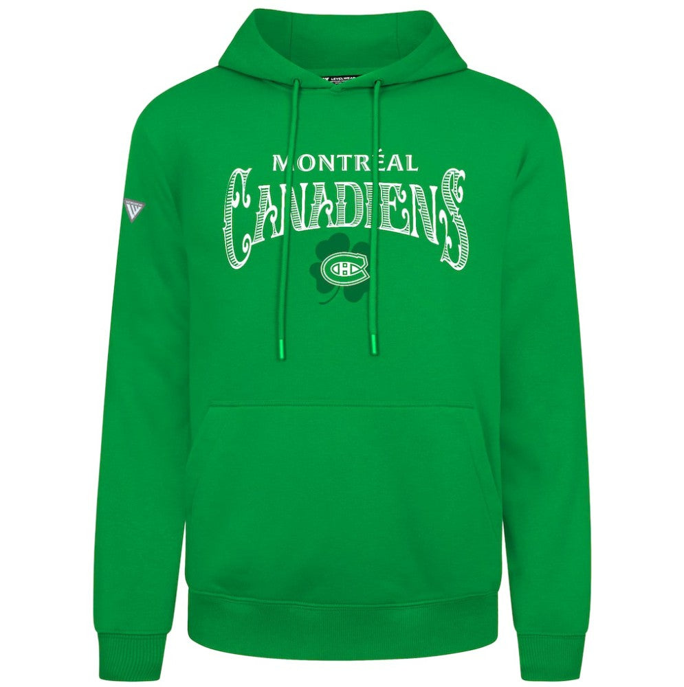 Montreal Canadiens Levelwear St. Patrick's Day Podium Hoodie Green