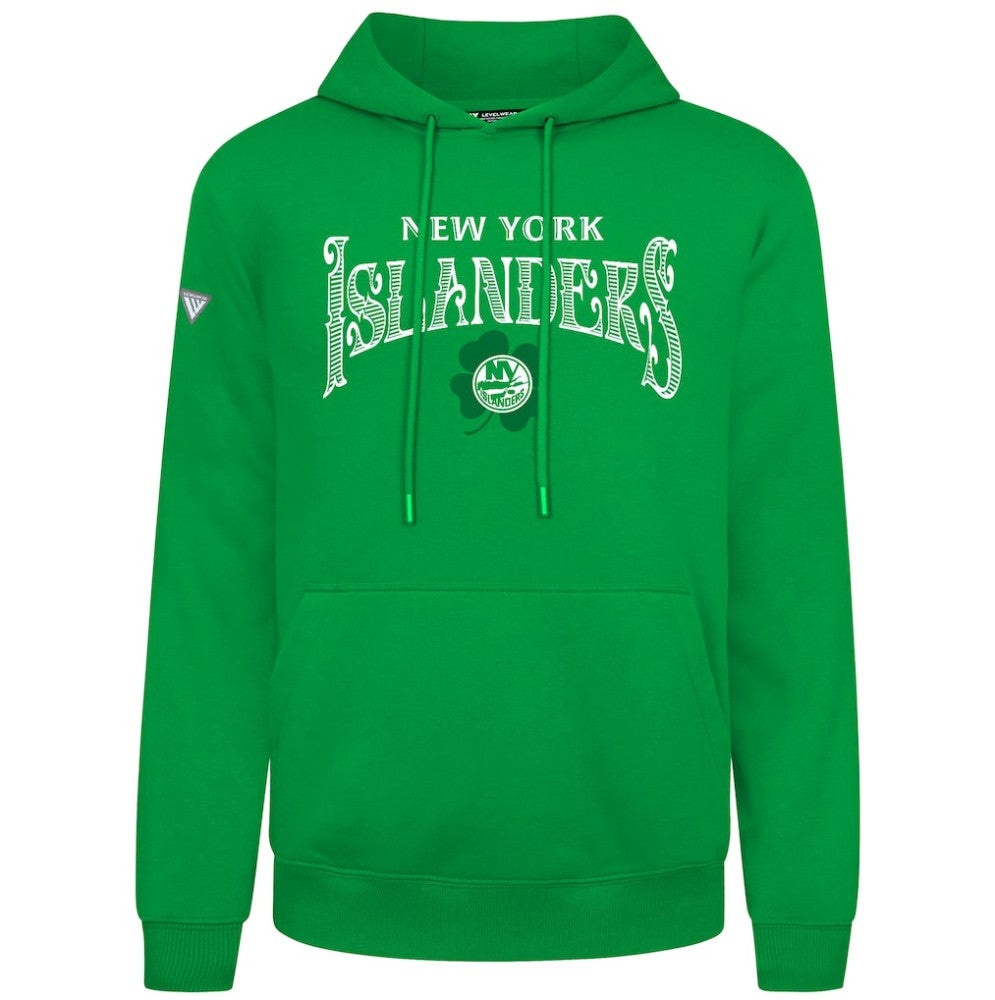 New York Islanders Levelwear St. Patrick's Day Podium Hoodie Green