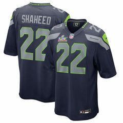 Rashid Shaheed Seattle Seahawks Super Bowl LX Patch Game Jersey - College Navy