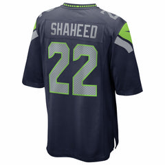 Rashid Shaheed Seattle Seahawks Super Bowl LX Patch Game Jersey - College Navy