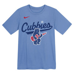 Chicago Cubs Preschool Electric Bear Alternate T-Shirt Light Blue | Nike