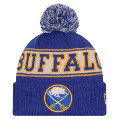 Buffalo Sabres New Era Retro Cuffed Knit Hat with Pom Royal
